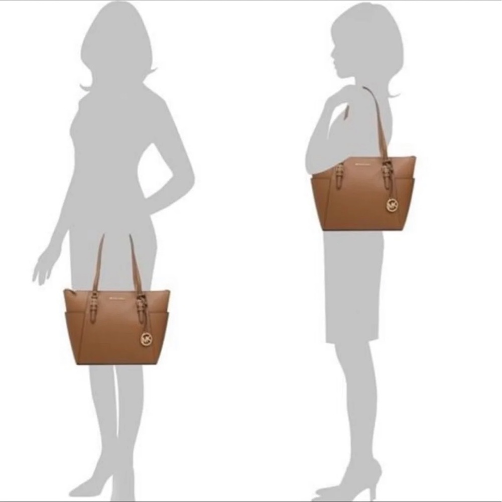 MICHAEL KORS CHARLOTTE LARGE TOP ZIP  Tote bag - Picture 12 of 15